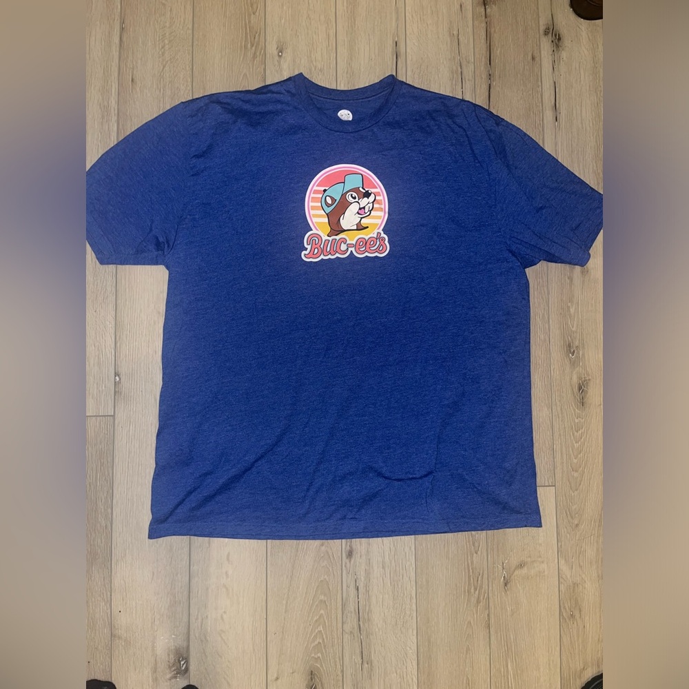 Womens bucees Navy Graphic Logo T-Shirt